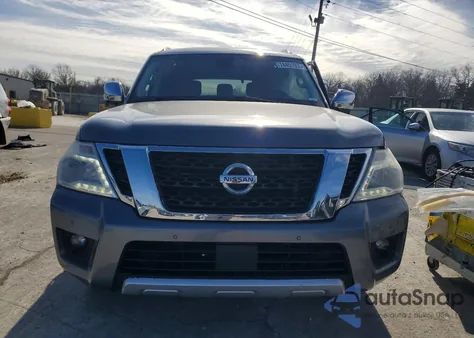 2017 Nissan Armada Sv из США, поврежденный, VIN JN8AY2NC1H9509182